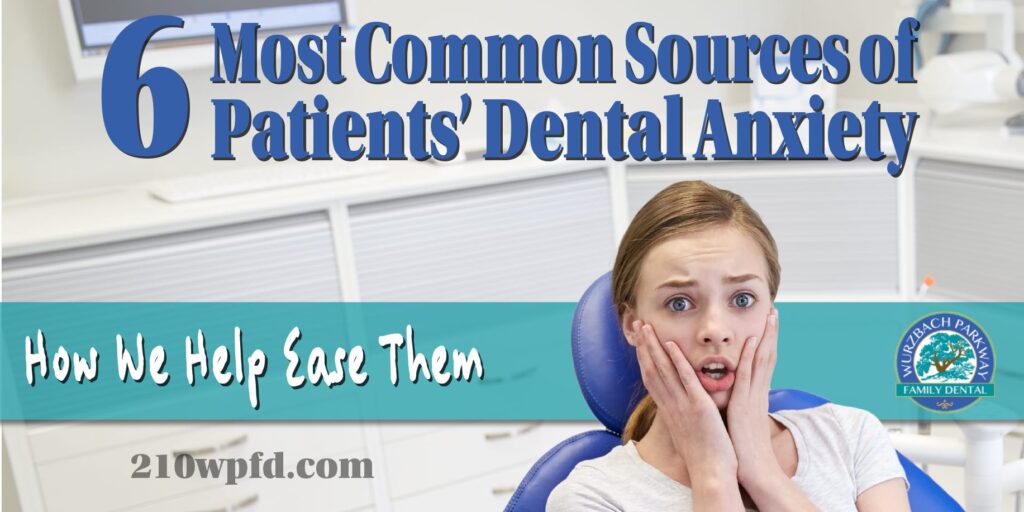 6 most common sources of patients' dental anxiety