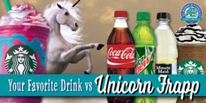 your favorite drink vs unicorn frapp